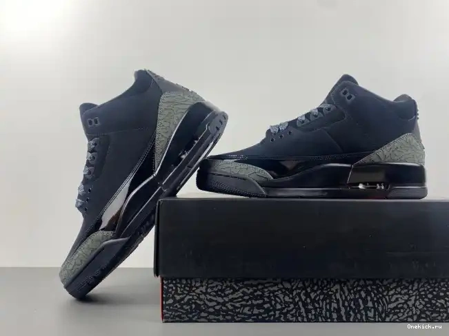 One Kick Retro 3 Jordan Air Cat CK9246-168 Black 0517